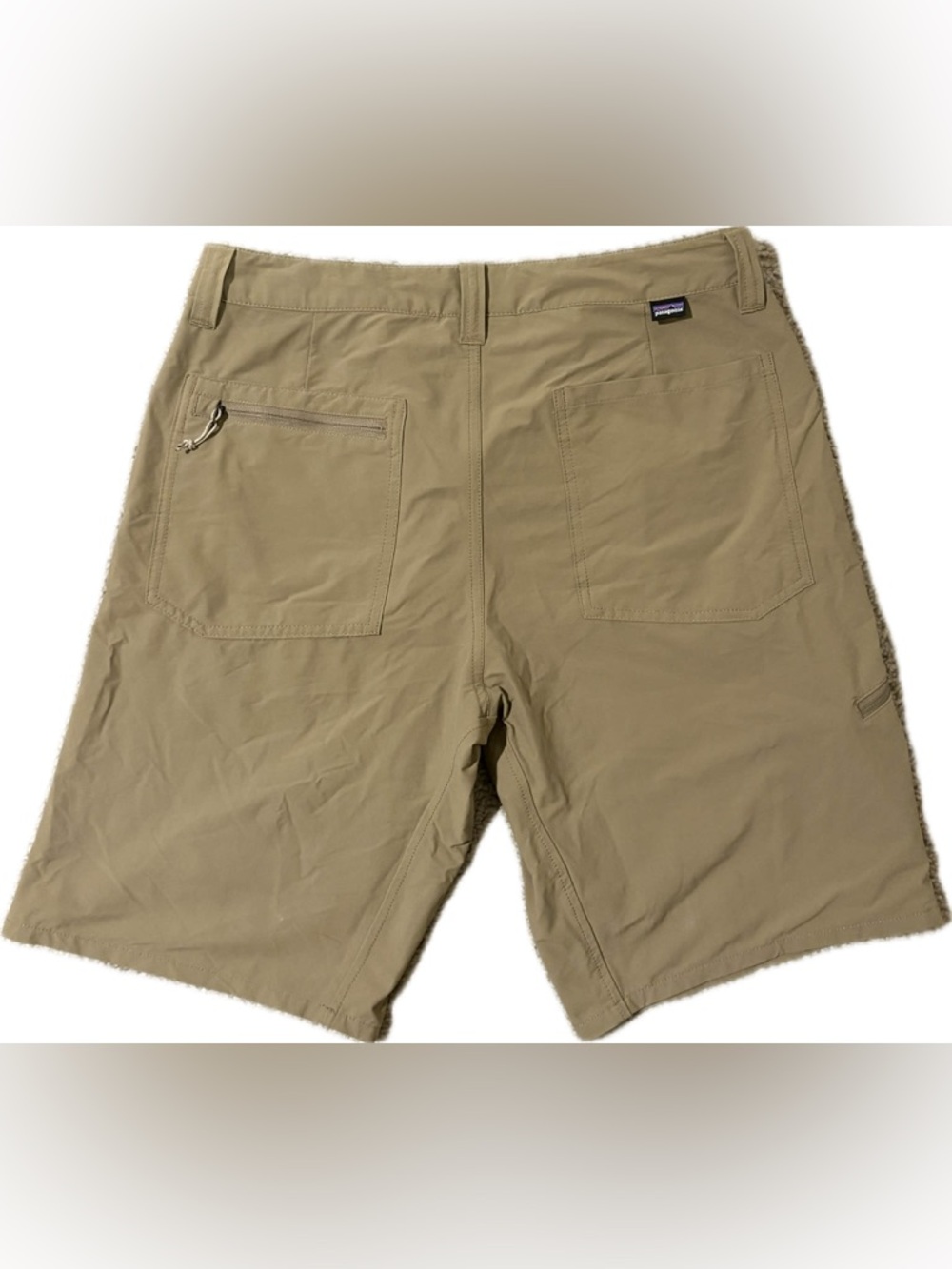 Patagonia Men's Shorts - Khaki with Gray Waistband - Picture 2 of 10